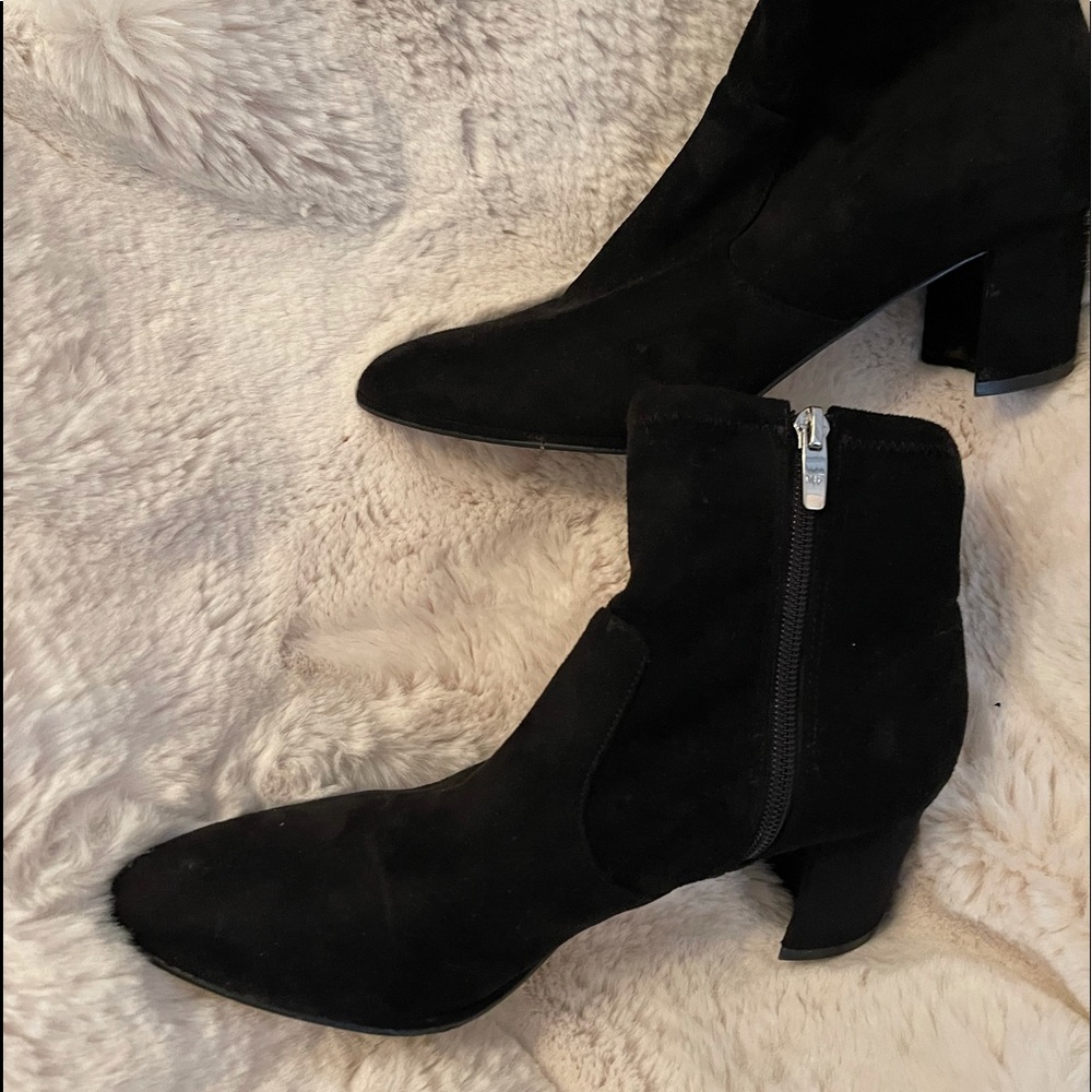Marc fisher suade bootie